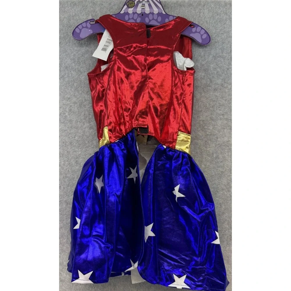Wonder Woman Dog Costume Large DC Comics Rubies Superhero Dress Headpiece New